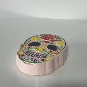 Formă pentru prăjituri cu design craniu colorat